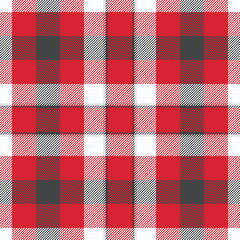 Red, dark grey and white chequered seamless pattern