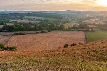 Fototapeta premium Sunset - view from Cley Hill - Warminster - Wiltshire