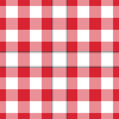 Red and white chequered seamless pattern