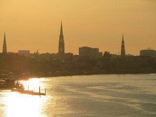 Obraz premium Im und um den Hamburger Hafen