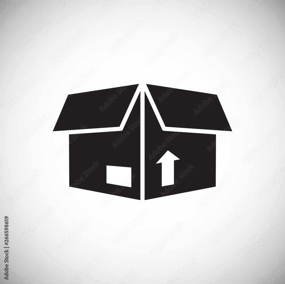 Poster delivery related icon on background for graphic and web design. simple vector sign. internet concept