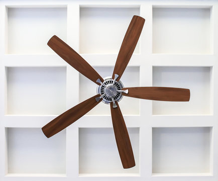 Fan On Box Beam Ceiling