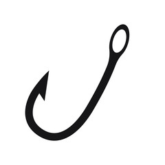 Fishing Hook icon vector isolated