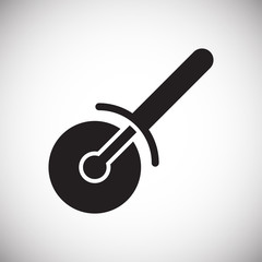 Pizza related icon on background for graphic and web design. Simple vector sign. Internet concept symbol for website button or mobile app.