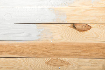 textured wooden background painted in white with copy space