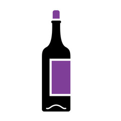 Wine related icon on background for graphic and web design. Simple vector sign. Internet concept symbol for website button or mobile app.