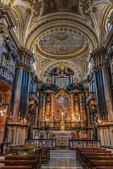 Fototapeta na wymiar The interior of Basilica of Corpus Domini, Turin