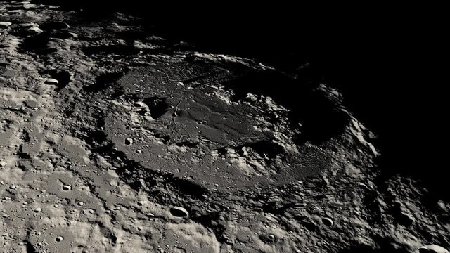 Moon surface seen form satellite. Nasa Public Domain Imagery
