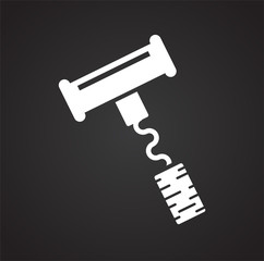 Wine related icon on background for graphic and web design. Simple vector sign. Internet concept symbol for website button or mobile app.