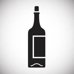 Wine related icon on background for graphic and web design. Simple vector sign. Internet concept symbol for website button or mobile app.