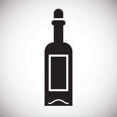 Wine related icon on background for graphic and web design. Simple vector sign. Internet concept symbol for website button or mobile app.