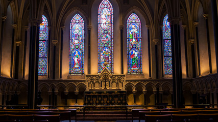interior of catholic church