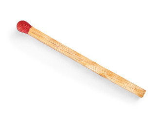 Match with red gray on an isolated white background
