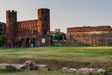 The Palatine Gate is a Roman Age city gate located in Turin