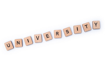 The word UNIVERSITY