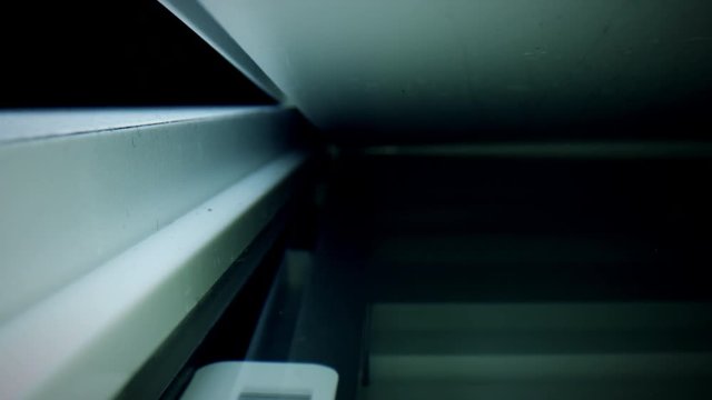 4k Extreme Close-up, Technology Shot of Printer Working