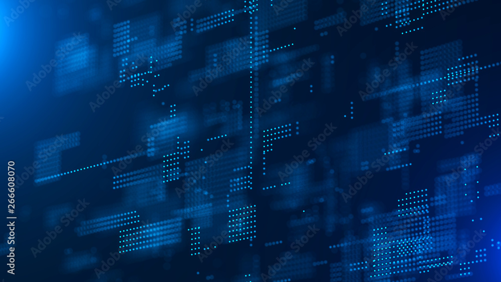 Fototapete abstract digital background. science background. technological background. matrix. binary code. fall