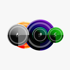 Circular pattern, abstract circles composition