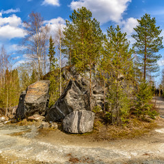 Weekend trip to Karelia.  Ruskeala mountain Park.