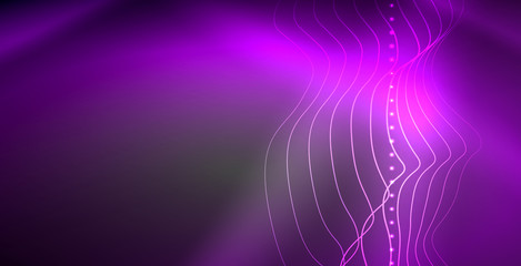 Neon lines shiny glowing background