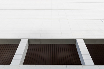 Abstract architecture. Close up of a building facade.