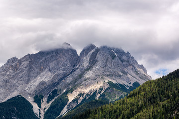 Clouds over the mountains