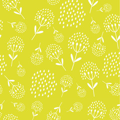 Set of seamless lace patterns with leaves and flowers. The thin, curved lines of the plants are like lace. Print for fabric, Wallpaper, textiles, books, interior decoration