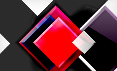 Color squares futuristic abstract background