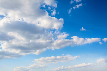 Air clouds in the blue sky