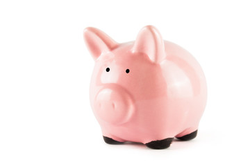 Pink piggy bank