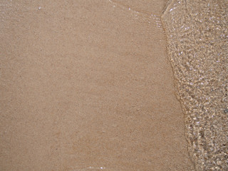 Sandy beach background with copy space