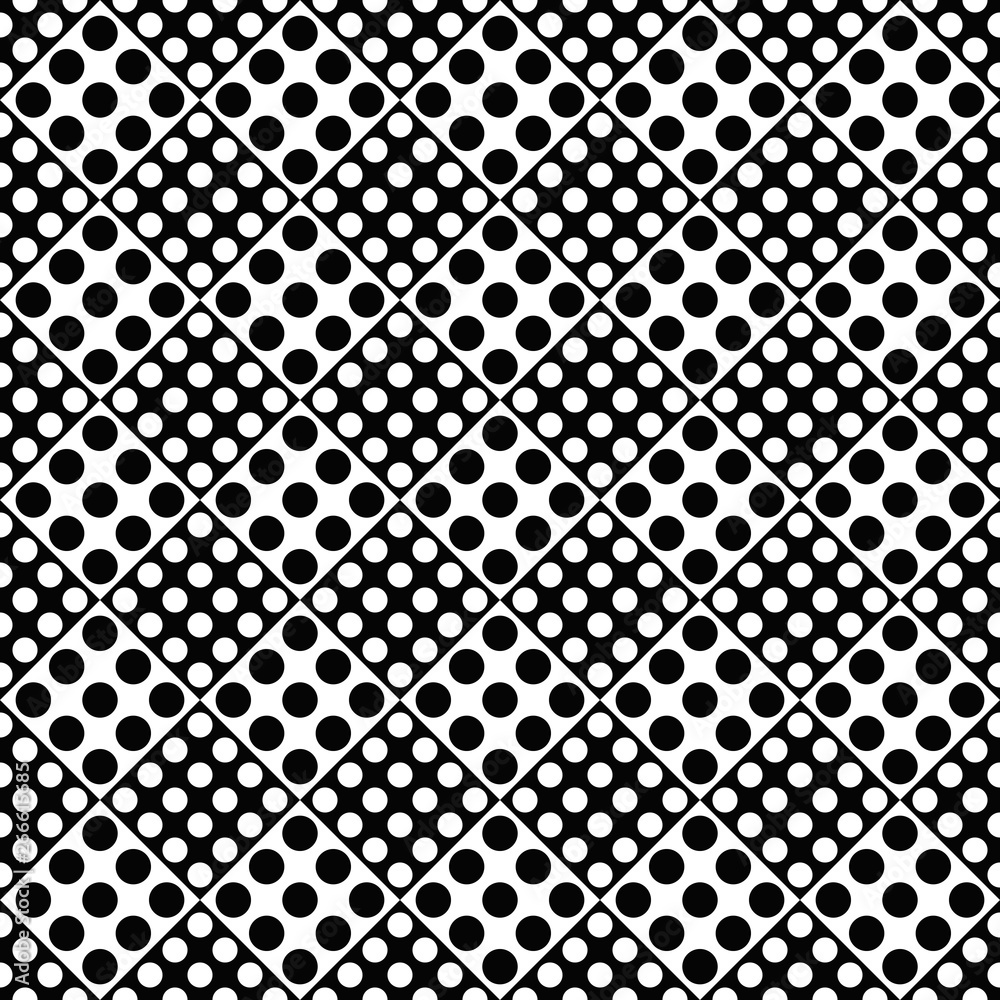 Aufkleber circle pattern background - monochrome abstract vector graphic design
