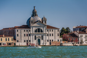 Fototapeta na wymiar Le Zitelle is a church in Venice