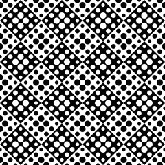 Seamless dot pattern background - monochrome abstract vector graphic from dots