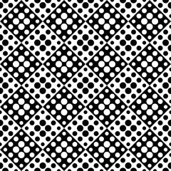 Seamless dot pattern background - monochrome abstract vector graphic from dots