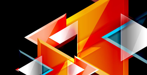 Triangle abstract background