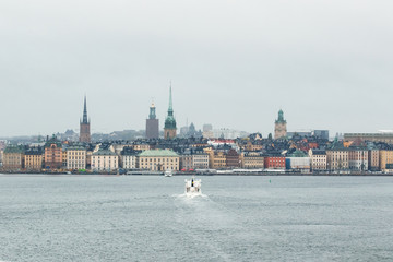 Obraz premium Stockholm. View from the sea
