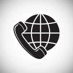 Delivery related icon on background for graphic and web design. Simple vector sign. Internet concept symbol for website button or mobile app.