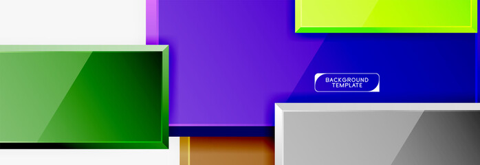 Fototapeta premium Square geometric composition
