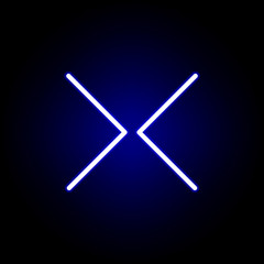 arrow, forward, backwards icon in neon style. Can be used for web, logo, mobile app, UI, UX