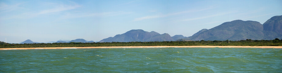 Beach photographed in Guarapari, Espirito Santo Southeast of Brazil. Atlantic Forest Biome. Picture made in 2007.