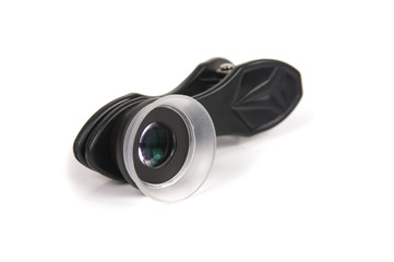 Clip on macro lens for smartphone camera