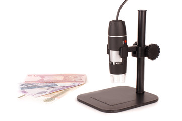Digital handheld microscope for laboratory work
