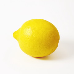 fresh lemon lime citrus fruit in white background