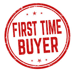 First time buyer sign or stamp