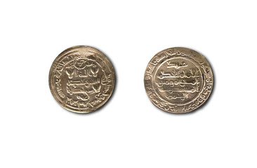 Silver dirhams from Cordoba Caliphate period, Al-Hakam II rule, 962 AC