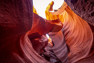 Antelope Canyon - amazing colors of the sandstone rocks - travel photography