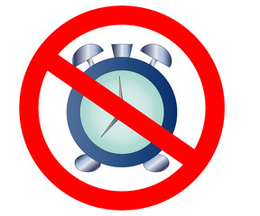 No, Ban or Stop signs. Mechanical clock time icons. Stopwatch timer symbol.