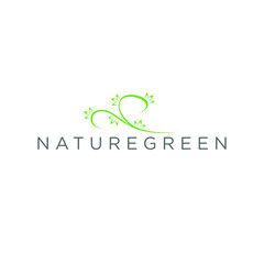 Nature green logo design