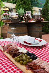 Italian food, sweet and savoury